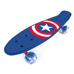 Seven Penny Skateboard Captain America med gummihjul 